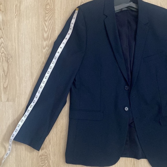 Modern Minimalist Calvin Klein Men’s Slim Fit Blazer Classic Navy XL Old Money - Picture 9 of 9